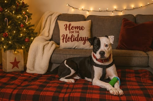 Photo of Auggie (Spot), adoptable Pit Bull Terrier in St. Ann, Missouri