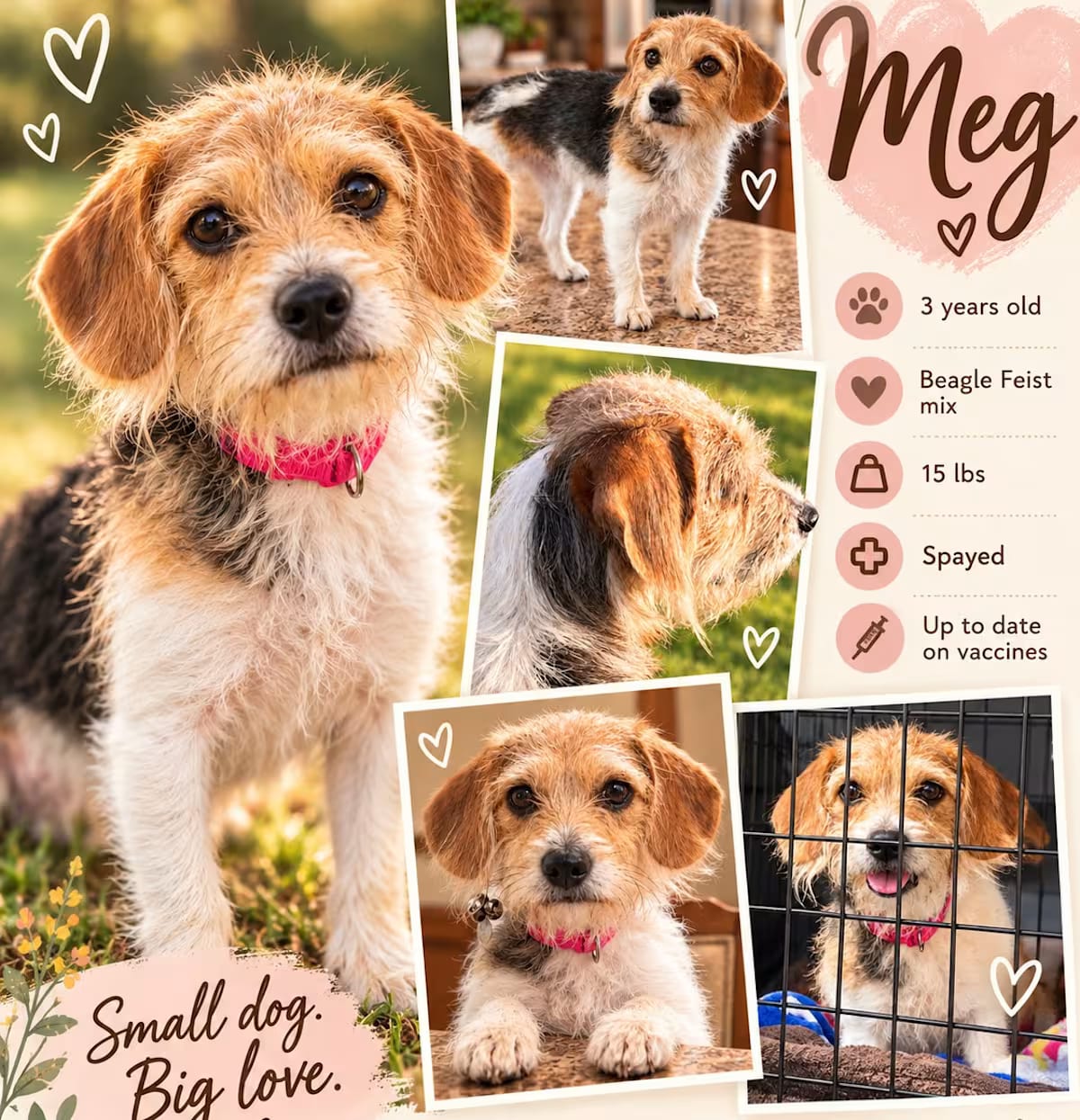 Photo of Meg, adoptable Beagle/Feist in Glastonbury, Connecticut