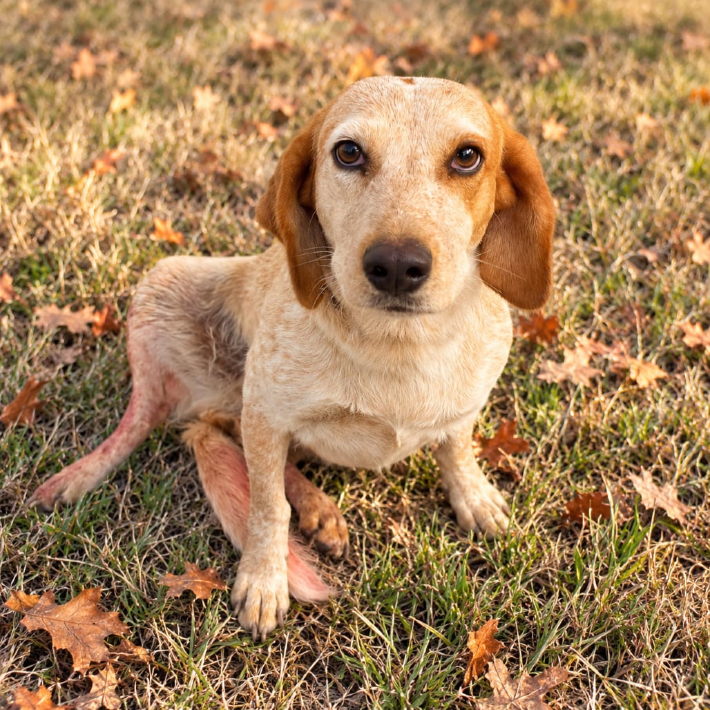 Photo of Hannah 26-10-011, adoptable Coonhound, English / Cattle Dog, Australian (Red Heeler) in Bastrop, Texas