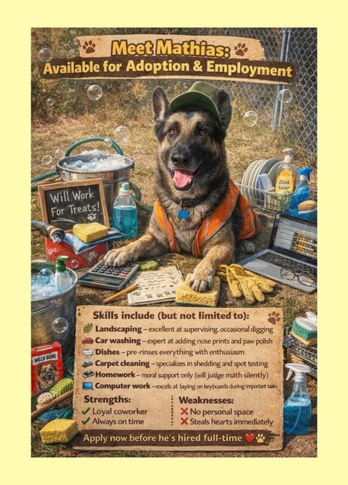 Photo of Matthias, adoptable German Shepherd Dog in Thomasville, North Carolina