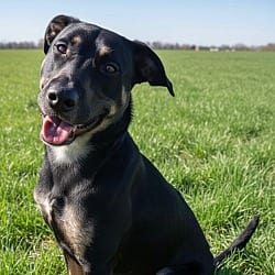 Photo of Mia, adoptable Doberman Pinscher German Shepherd Dog in Pittsfield, Illinois