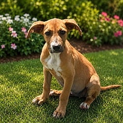 Photo of Peanut, adoptable Mountain Cur Mixed Breed (Medium) in Pittsfield, Illinois