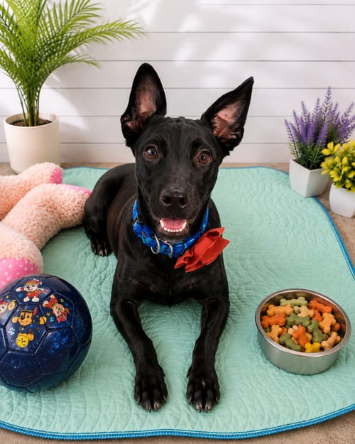 Photo of Midnight Oreo AC, adoptable Black Labrador Retriever in Inglewood, California