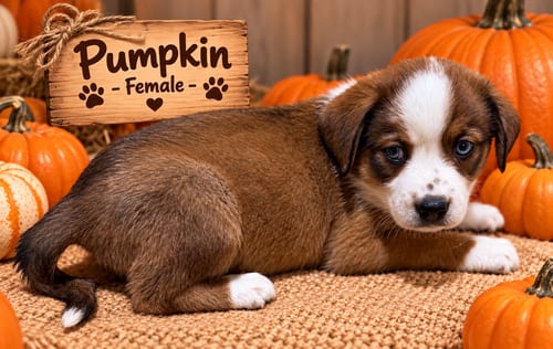 Photo of Pumpkin Patch Pups : Pumpkin, adoptable Australian Shepherd in Aurora, Indiana