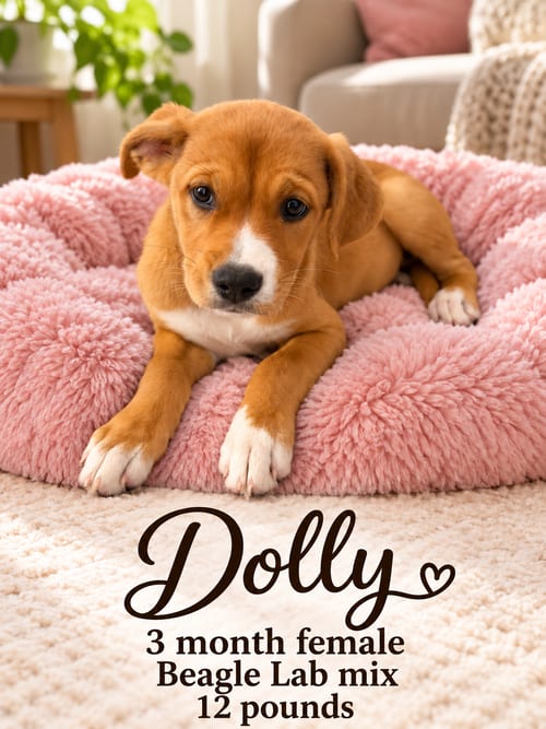 Photo of Dolly – 3 Month Female Beagle/Labrador Mix, adoptable Beagle in Mesa, Arizona